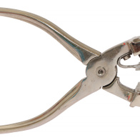 Tatuownica uszna zaciskowa 7mm z kompletem 14 znaków