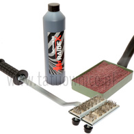 Tatuownica młotkowa 20mm ze znakami poduszką i tuszem 500ml